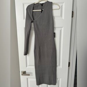 Express Ribbed Cutout Dress